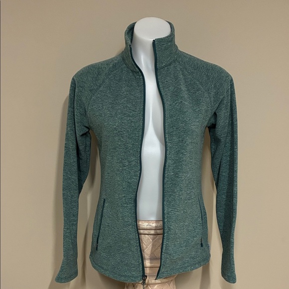 Eddie Bauer Sea Green Fleece Full Zip Sweater / Jacket; Cozy; Size:  XS - Picture 7 of 9